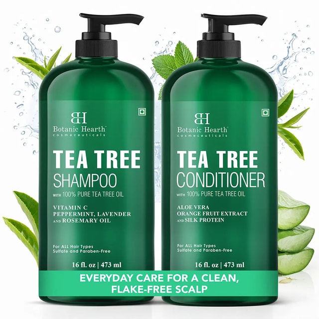Tea Tree Shampoo and Conditioner Set with Tea Tree Oil | 16 fl oz each