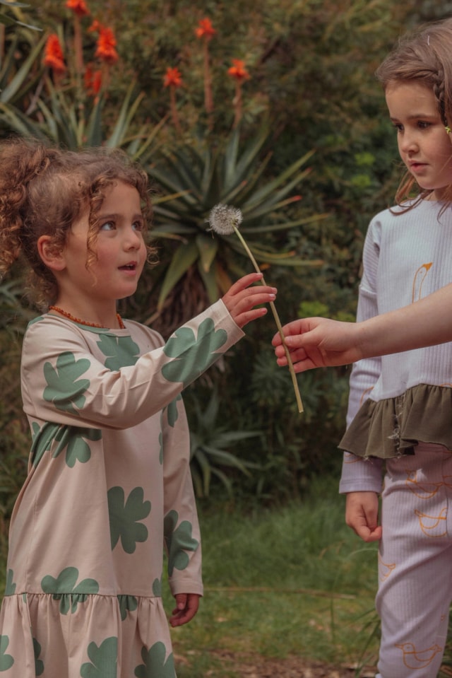 CLOVER LONG SLEEVE PARKER DRESS