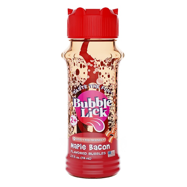 BubbleLick™ Bubble Treats Maple Bacon Flavored Bubbles for Pets & Kids 2pk