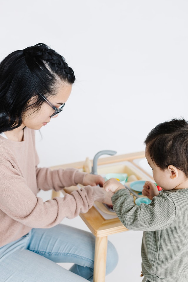 Play Kitchen Sink Toys with Large Bin