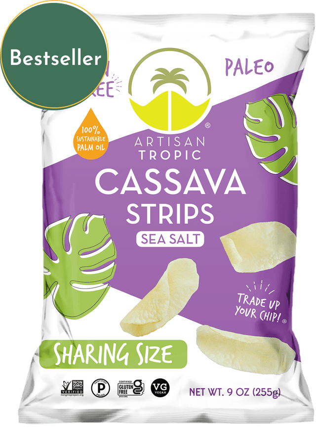 CASSAVA STRIPS (Sea Salt) 9 oz Box