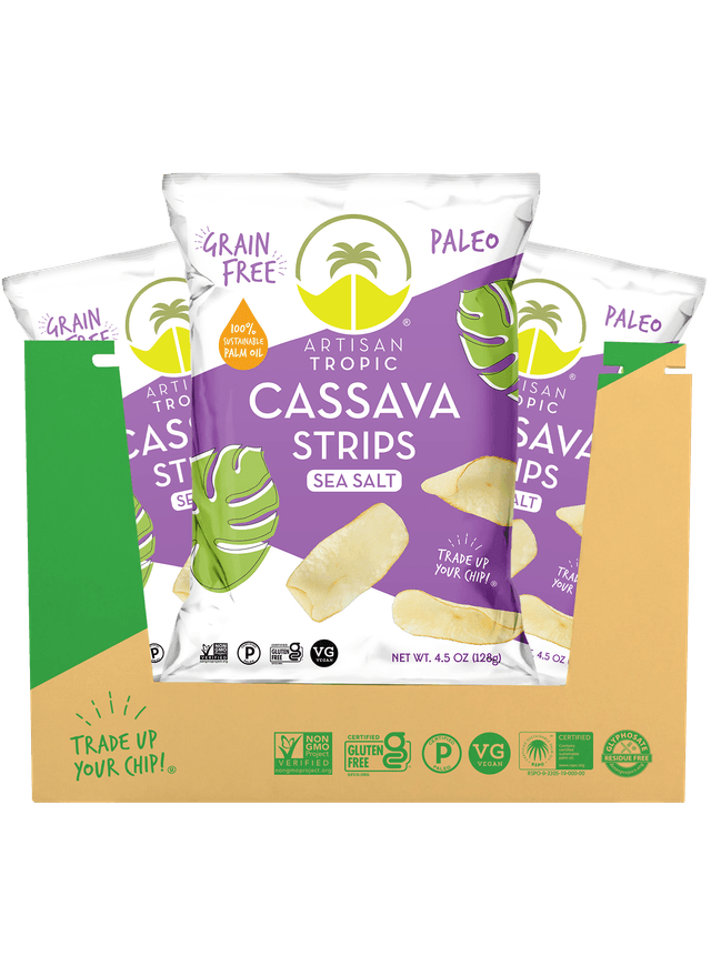 CASSAVA STRIPS (Sea Salt) 4.5 oz Box
