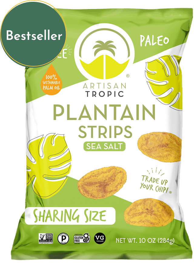 PLANTAIN STRIPS (sea salt) 10 oz Box