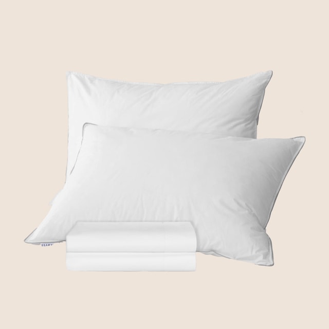 2x Hotel Pillows & Pillowcase Set