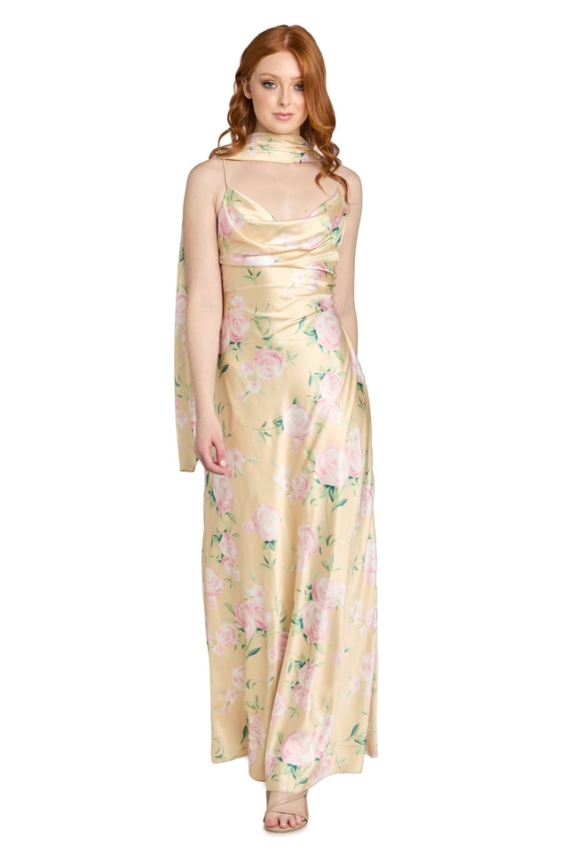 The Evangeline Floral Gown