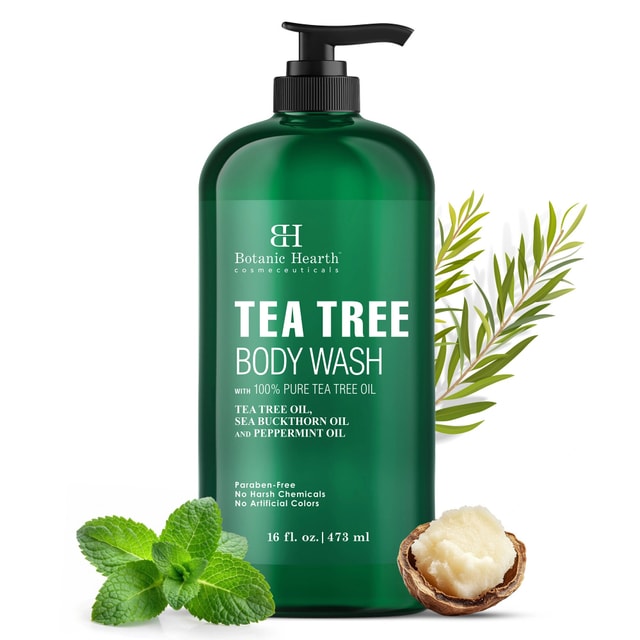 Tea Tree Body Wash with Sea Buckthorn Oil and Peppermint Oil | 16 fl oz