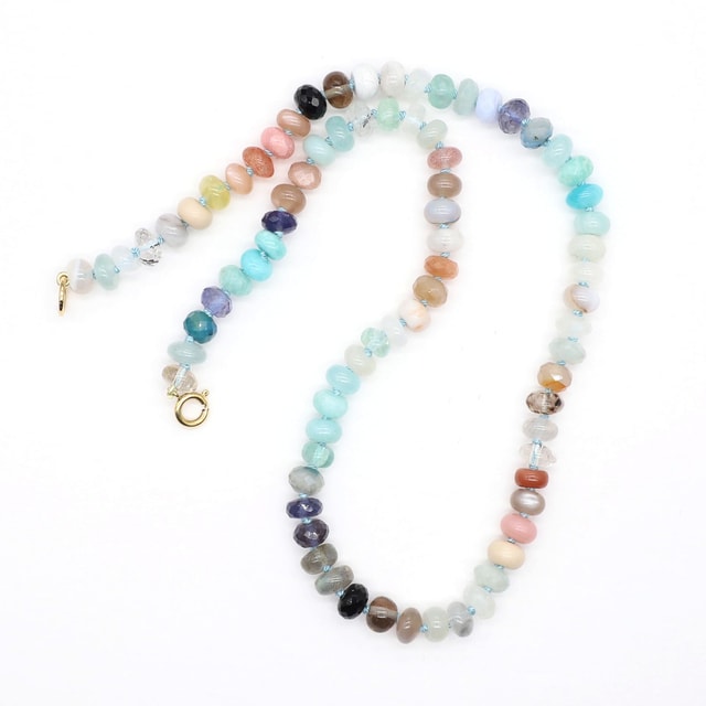19 inch Surfside Gemstone Beaded Necklace